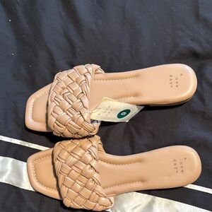 A New Day Women's Beige Braided Sandals
